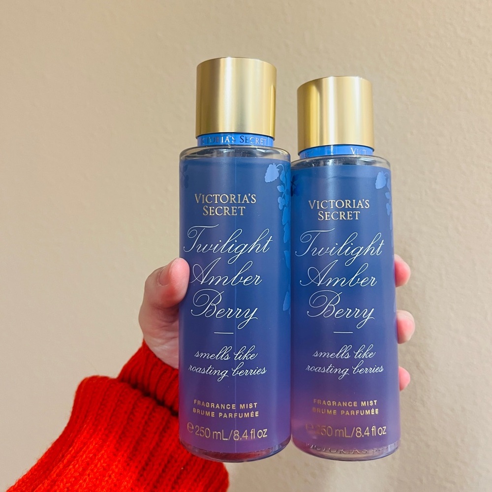 NEW 2 Victoria's Secret Twilight Amber Berry MIST, 8.4 OZ